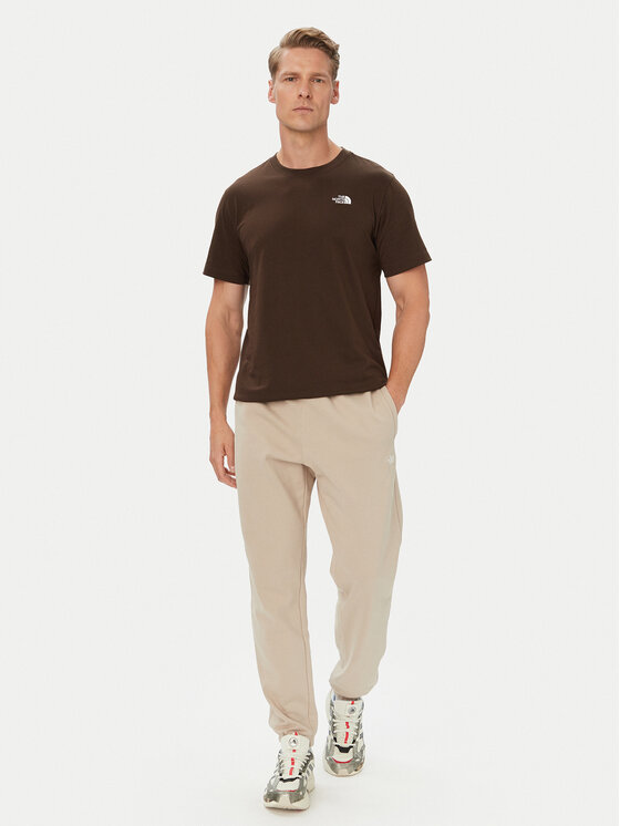 The North Face The North Face Póló Evolution Simple Dome NF0A8CZ2 Sötétbarna Regular Fit