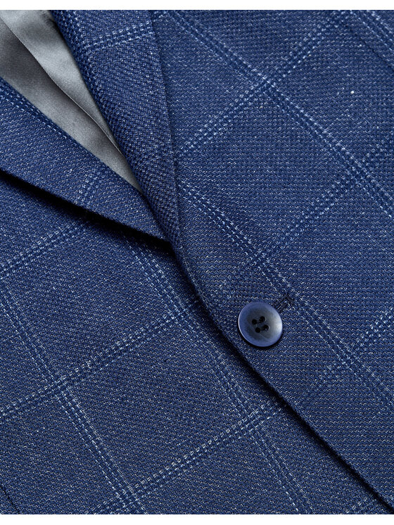 Borgio Borgio Marynarka camerino Niebieski Slim Fit