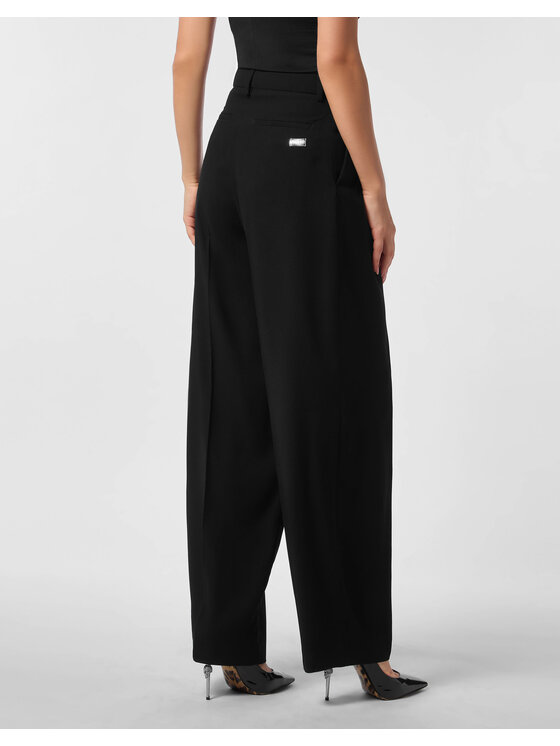 PHILIPP PLEIN PHILIPP PLEIN Pantaloni di tessuto 24849 Nero Flare Fit