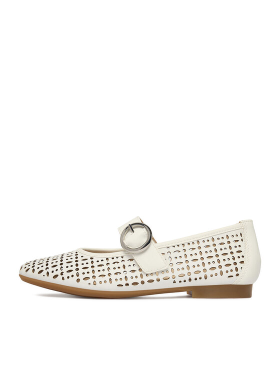 Remonte Remonte Ballerinas CEO-D0K16-80 Weiß