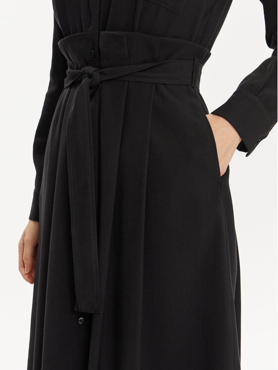 MAX&Co. MAX&Co. Sukienka koszulowa Armilla 2416221032200 Czarny Regular Fit