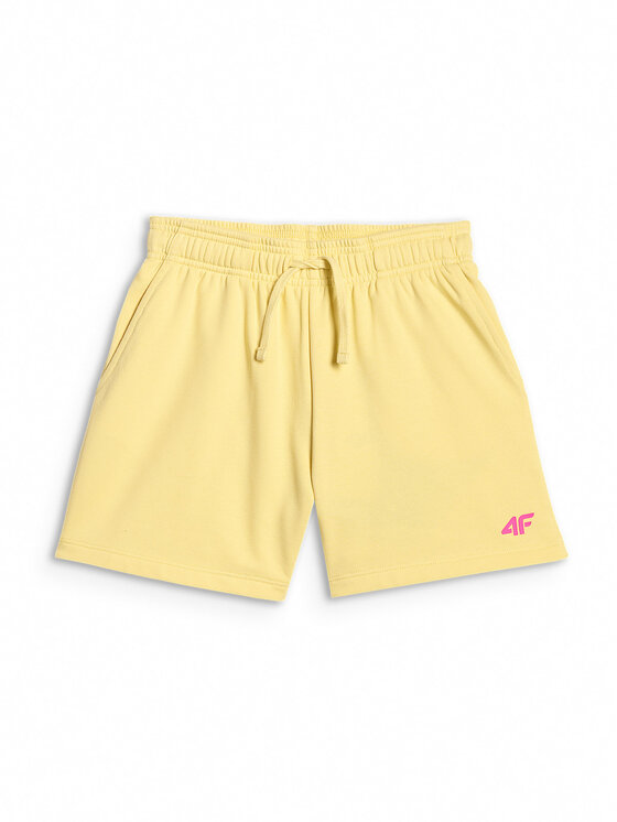 4F 4F Szorty sportowe SUMMERTIME JOY Żółty Regular Fit