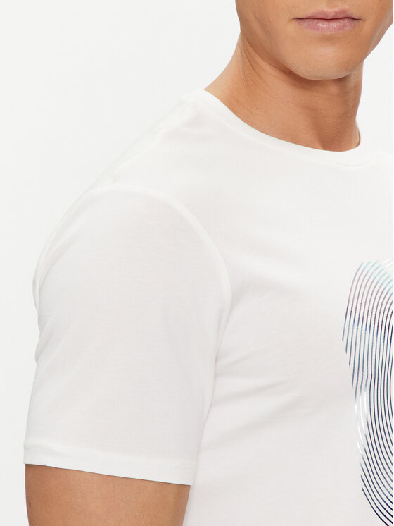 Armani Exchange Armani Exchange T-krekls 3DZTJK ZJE6Z 1116 Balts Regular Fit