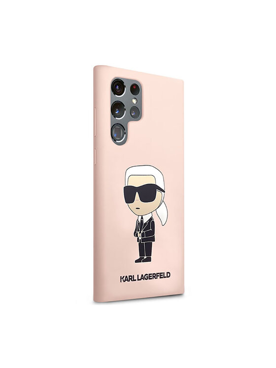 KARL LAGERFELD KARL LAGERFELD Etui na telefon Silicone Ikonik Różowe złocenie