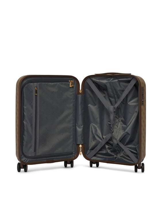 Guess Guess Kovček za kabino Latona Tavel TWHK92 11983 Temno bež