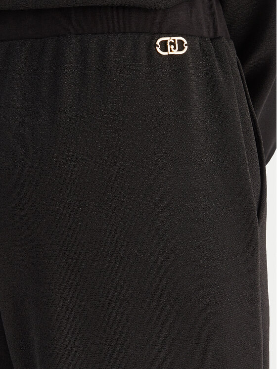Liu Jo Sport Liu Jo Sport Szövet nadrág TF5284 J4747 Fekete Regular Fit