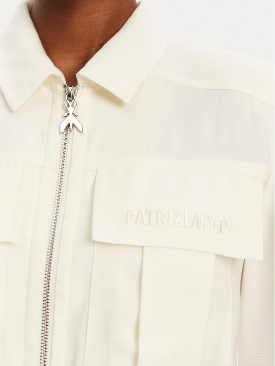 Patrizia Pepe Patrizia Pepe Košeľa 2C1590 A573 W146 Écru Regular Fit