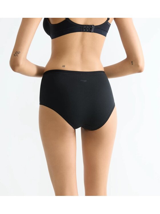Triumph Triumph Figi klasyczne sloggi GO Daily Cotton Highwaist Czarny