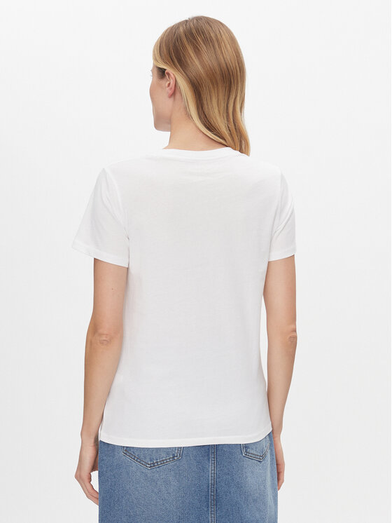Pepe Jeans Pepe Jeans Majica Harbor PL505743 Bela Regular Fit
