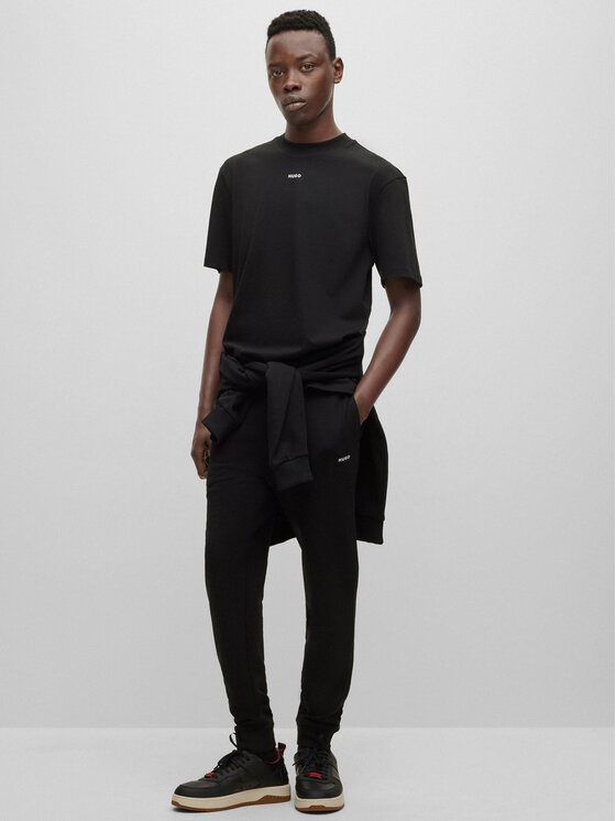 HUGO Hugo T-Shirt Dapolino 50488330 Czarny Relaxed Fit