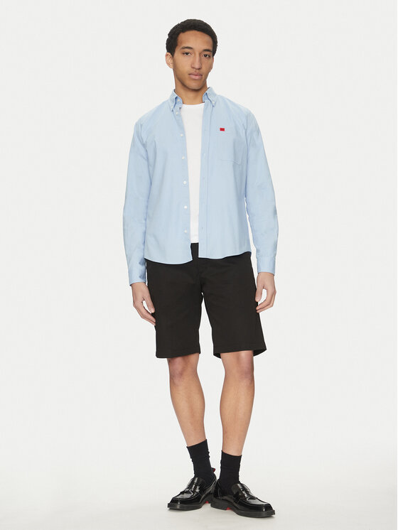 HUGO HUGO Koszula Evito 50479302 Błękitny Slim Fit
