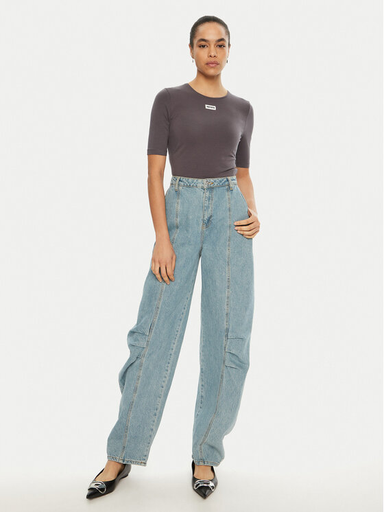 ROTATE ROTATE T-Shirt 114094 Szary Regular Fit