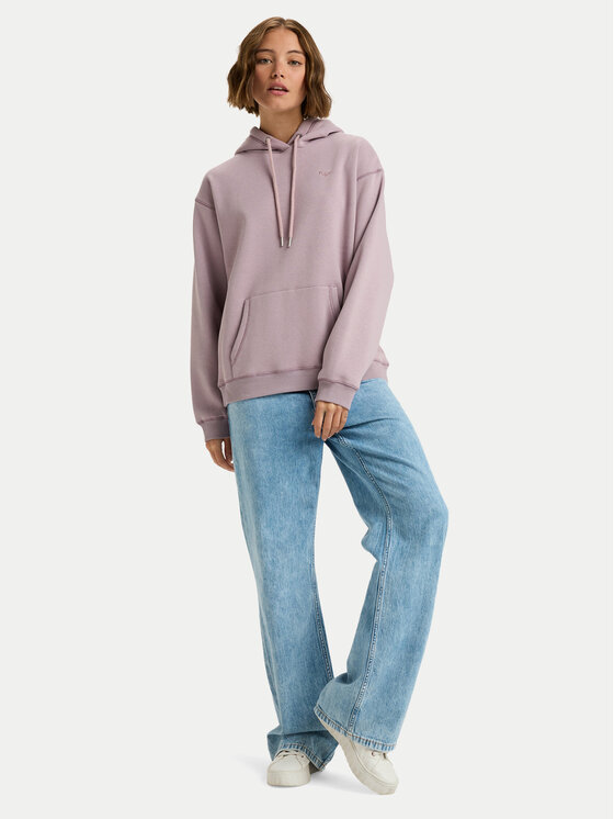 Roxy Roxy Mikina Surf Stoked Brushed ERJFT05046 Fialová Regular Fit