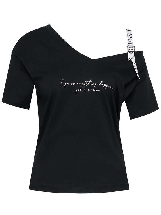 Guess Guess Blúzka Anita W1GI90 I3Z11 Čierna Regular Fit