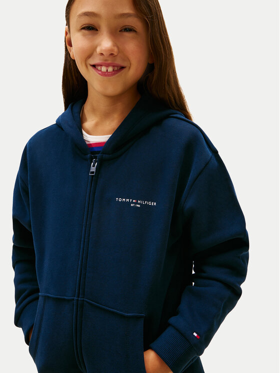 Tommy Hilfiger Tommy Hilfiger Bluza Mini Corp KS0KS00726 Granatowy Regular Fit