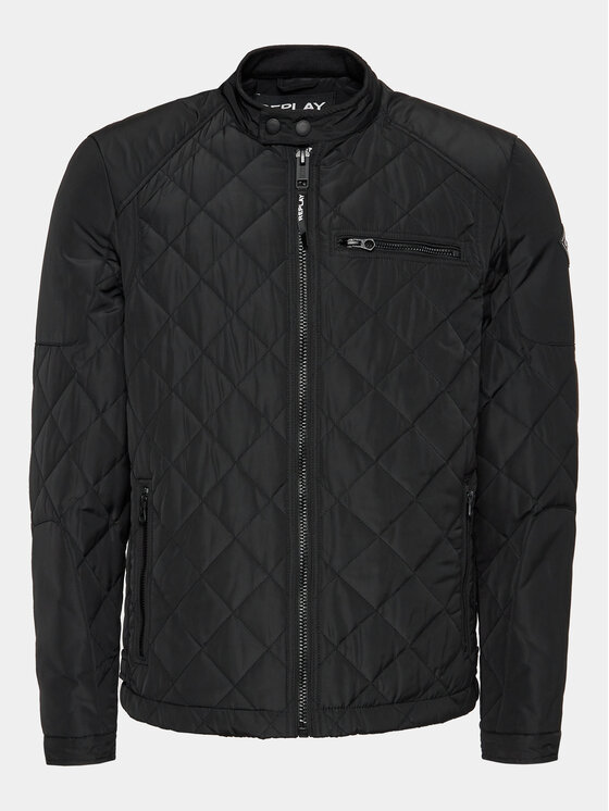 REPLAY Replay Преходно яке M8000.000.84442 Черен Regular Fit