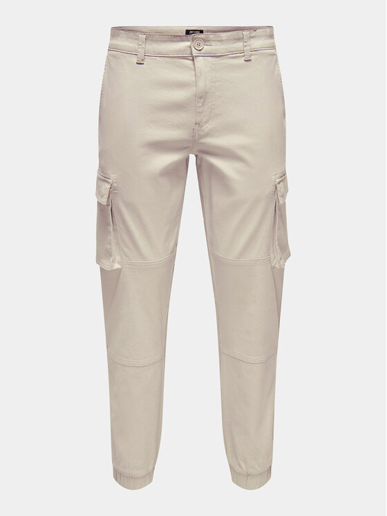 Only & Sons Only & Sons Szövet nadrág Cam 22016687 Bézs Tapered Fit