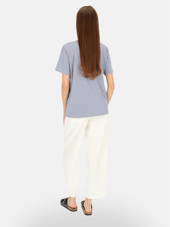 Potis & Verso Potis & Verso T-Shirt Roxa Niebieski jasny Regular Fit