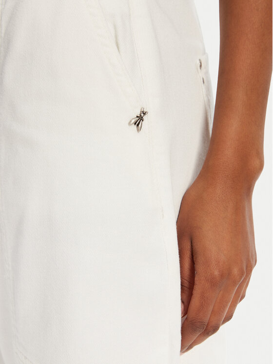 Patrizia Pepe Patrizia Pepe Jeansy 2P1694/D107-W146 Biały Boyfriend Fit