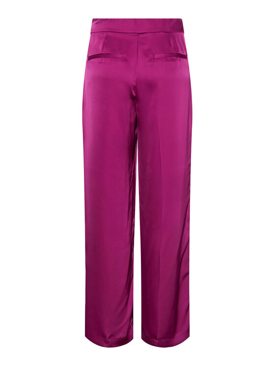 Pieces Pieces Auduma bikses 17143555 Violets Wide Leg