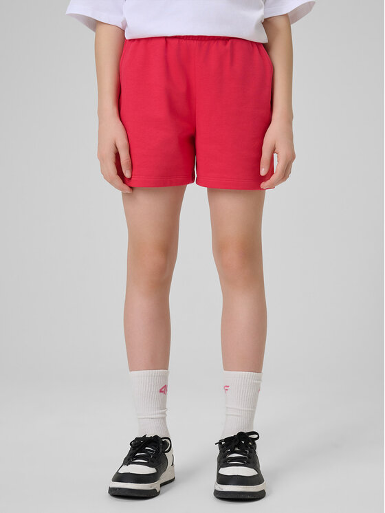 4F 4F Szorty sportowe THE COLOR'S ENERGY Różowy ciemny Loose Fit