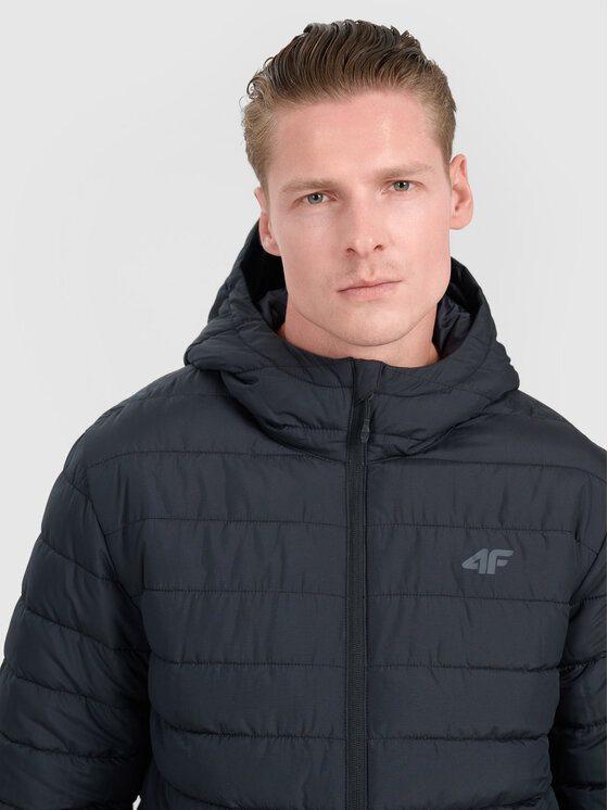 4F 4F Kurtka puchowa MIDSHOP TEXTILE Czarny Regular Fit