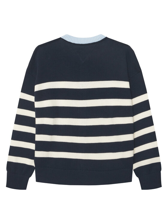 Tommy Hilfiger Tommy Hilfiger Kardigan Nautical Stripes KG0KG09696 Bílá Regular Fit