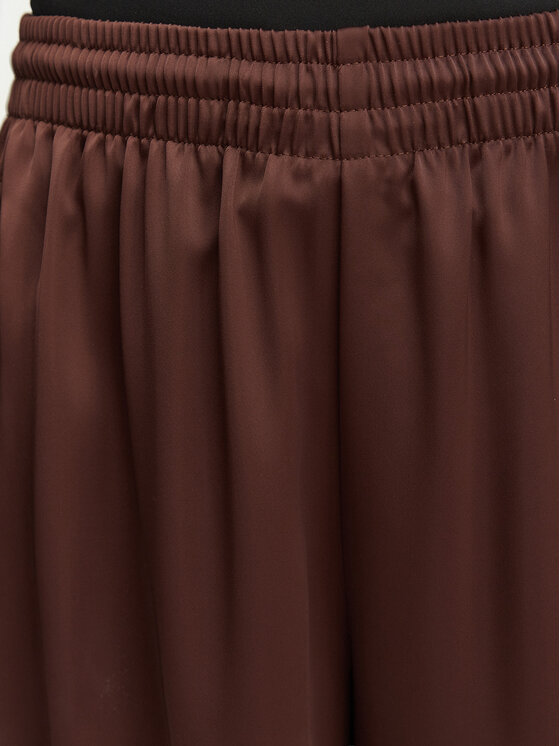 adidas adidas Spodnji del trenirke adicolor Satin KD2541 Rjava Wide Leg