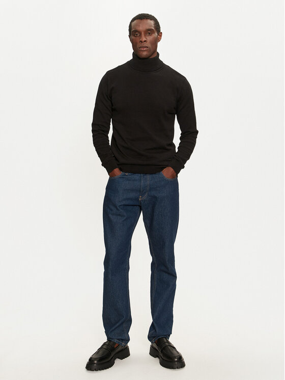 Brave Soul Brave Soul Rollkragenpullover MK-230HUME01 Schwarz Regular Fit