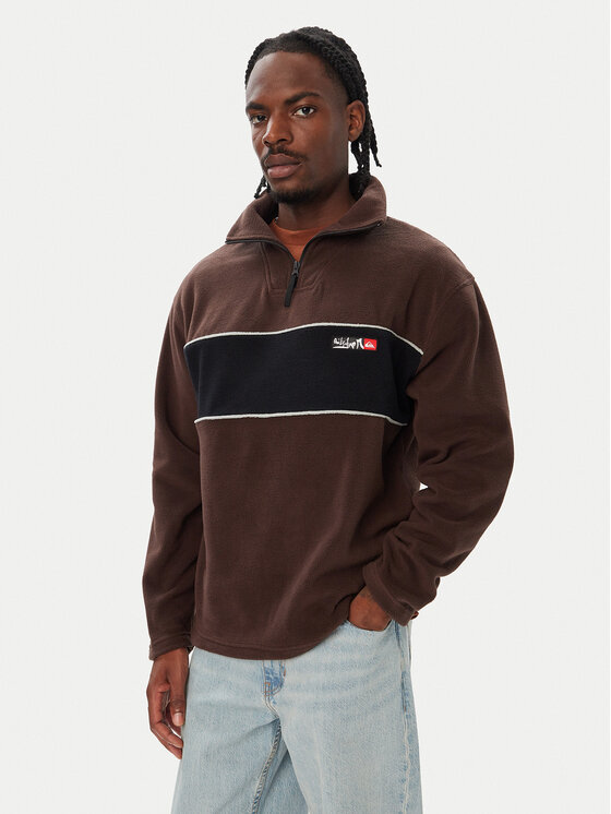 Quiksilver Quiksilver Fliso džemperis EQYPF03094 Tamsiai ruda Comfort Fit