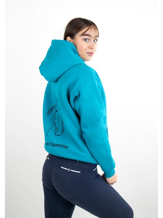 DKaren Sport DKaren Sport Bluza EQ001 Turkusowy Classic Fit