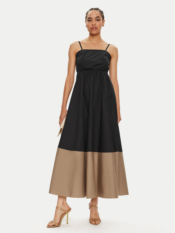 ViCOLO ViCOLO Sukienka letnia TB2499 Czarny Regular Fit
