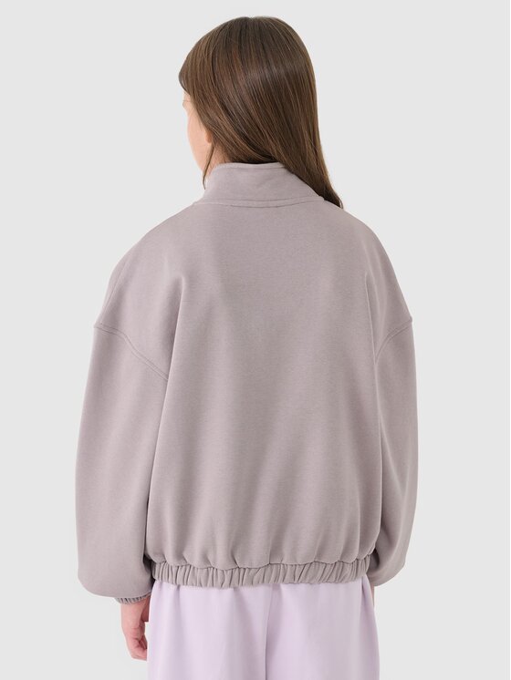 4F 4F Bluza 4FJRSS25TSWSF2058-83S Brązowy Oversize
