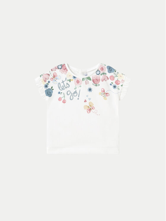Mayoral T-Shirt 1048 Biały Regular Fit