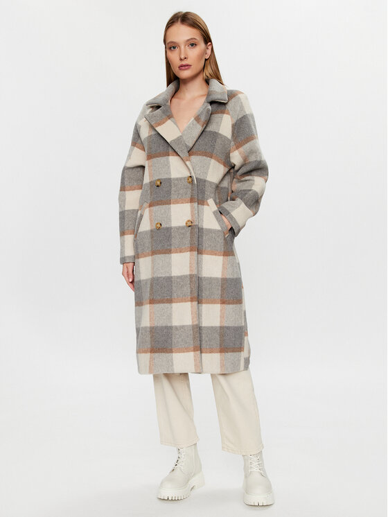 glamorous manteau en laine ka6826 gris regular fit