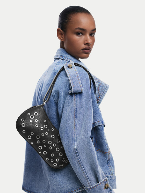 Desigual Desigual Τσάντα Rebel Alsacia 25SAXP70 Μαύρο
