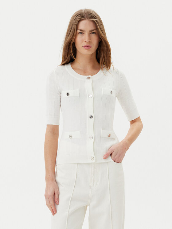 Artigli Artigli Kardigán ACMA001877 Ekru Regular Fit