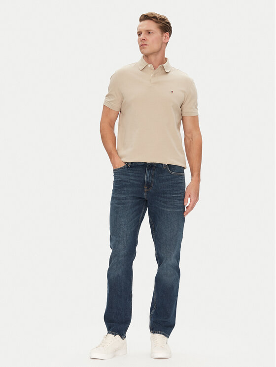 Tommy Hilfiger Tommy Hilfiger Polokošeľa 1985 MW0MW17770 Béžová Regular Fit