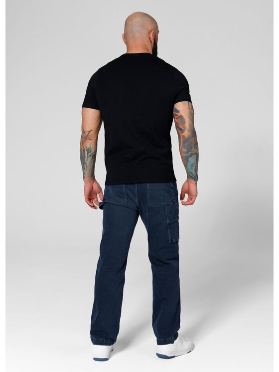 PITBULL PITBULL Spodnie dresowe Spodnie Granatowy Regular Fit