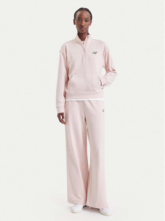 Lacoste Lacoste Teplákové kalhoty XF8392 Světle růžová Regular Fit