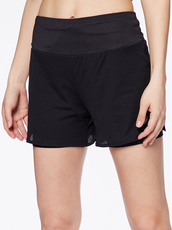 Asics Športne kratke hlače Ventilate 2012C405 Črna Regular Fit
