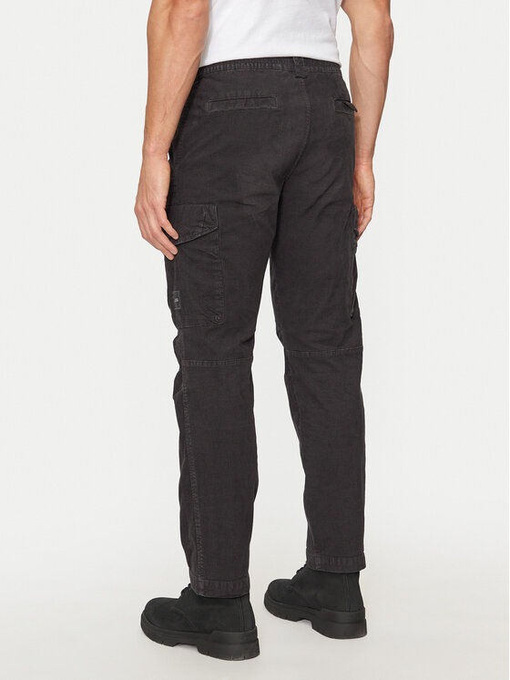 BOSS Boss Hlače Sista-Cargo-4 50523137 Crna Regular Fit