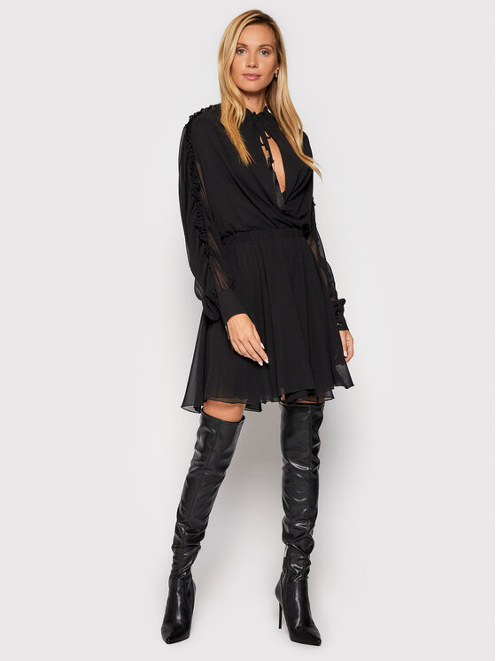 Abito da cocktail O_MF0512 Nero Regular Fit