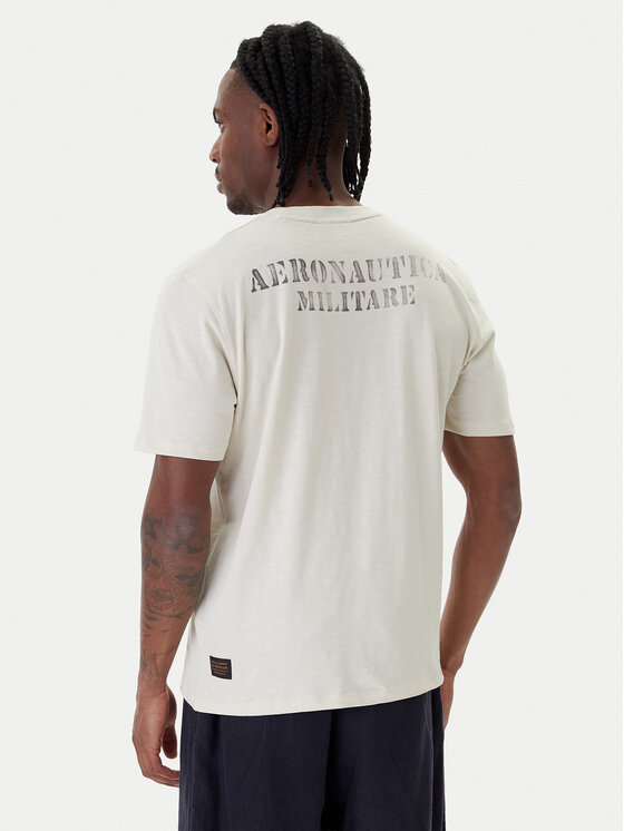 Aeronautica Militare Aeronautica Militare T-Shirt 261TS2543UJ00686 Béžová Regular Fit