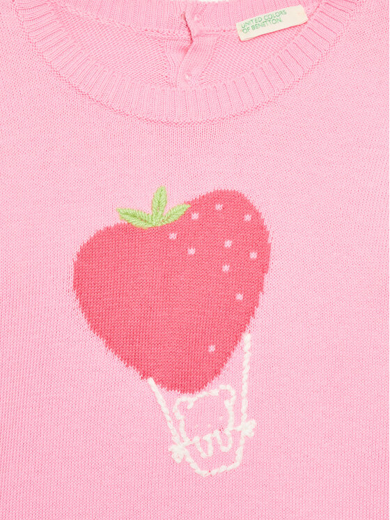 United Colors Of Benetton United Colors Of Benetton Sweater 1098B100K Rózsaszín Regular Fit