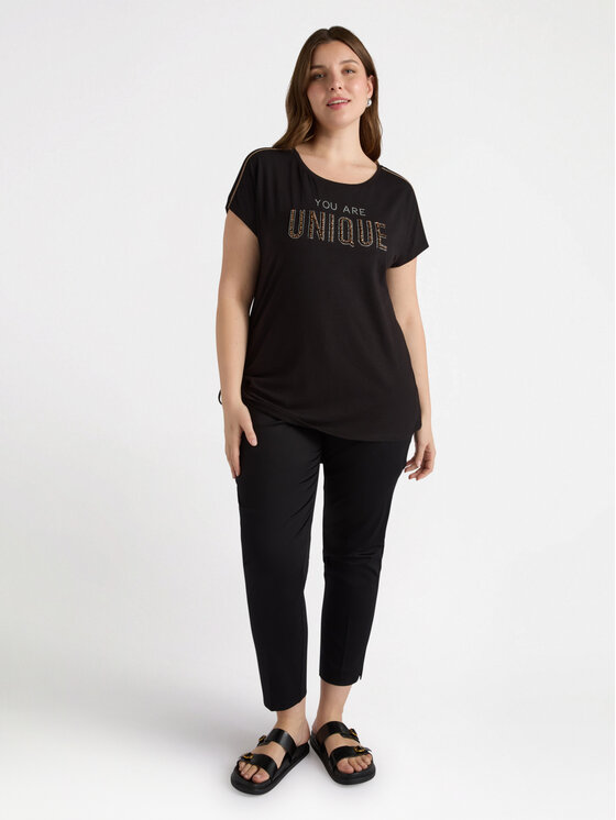 Fiorella Rubino Fiorella Rubino T-shirt G058L008368N033 Nero Regular Fit