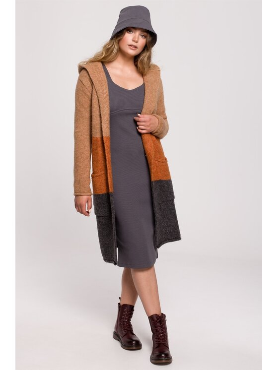 BeWear BeWear Kardigan bk072 Kolorowy Baggy Fit