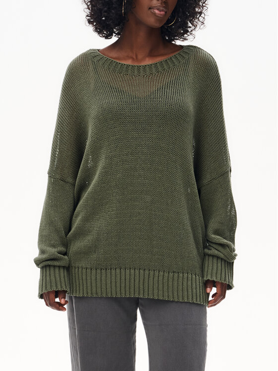 blue shadow blue shadow Sweter Fidżi Khaki Regular Fit