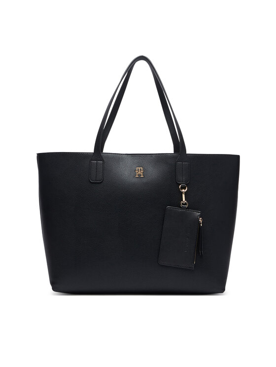 Tommy Hilfiger Tommy Hilfiger Rankinė Th Icon Tote AW0AW18724 Juoda