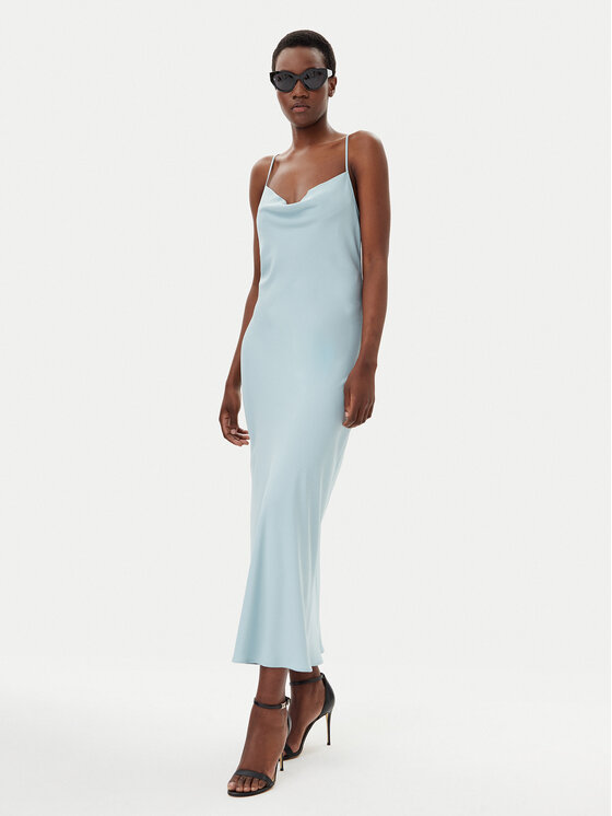 Calvin Klein Calvin Klein Letní šaty LV044B053G Světle modrá Slim Fit